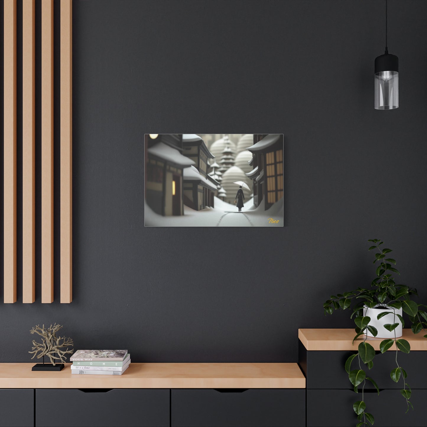 I Wish It Would Snow Series Print #4 - Streched Matte Extended Canvas Print, 1.25" Thick