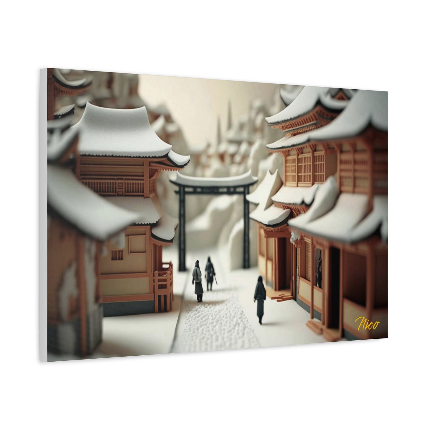 I Wish It Would Snow Series Print #2 - Streched Matte Extended Canvas Print, 1.25" Thick