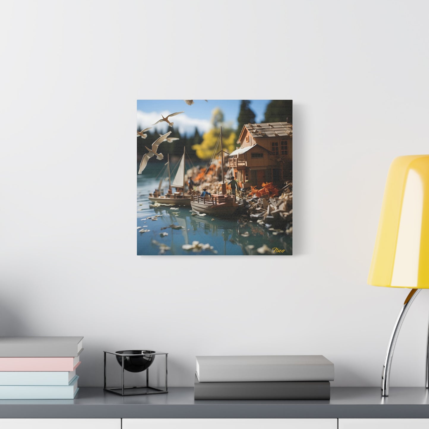On The Docks By The Bay Series Print #8 - Streched Matte Canvas Print, 1.25" Thick