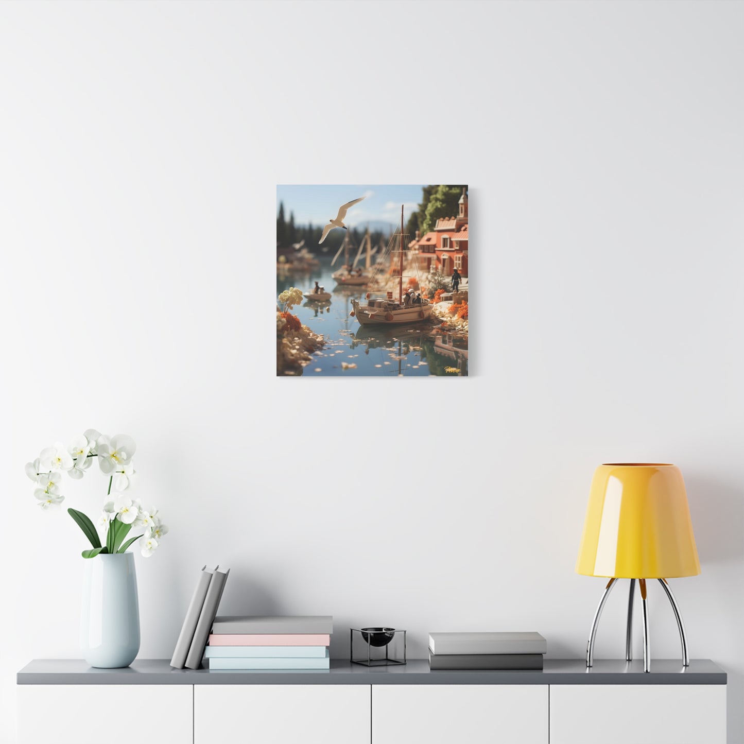 On The Docks By The Bay Series Print #6 - Streched Matte Canvas Print, 1.25" Thick