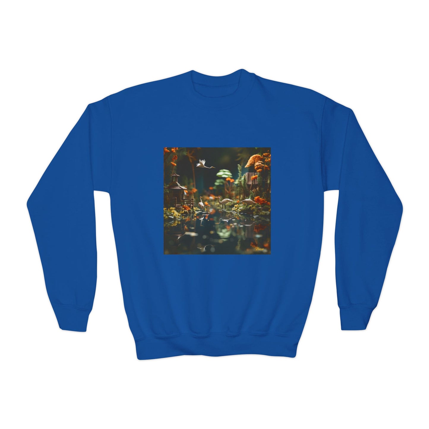 Born On A Bayou Series Print #6 Youth Crewneck Sweatshirt