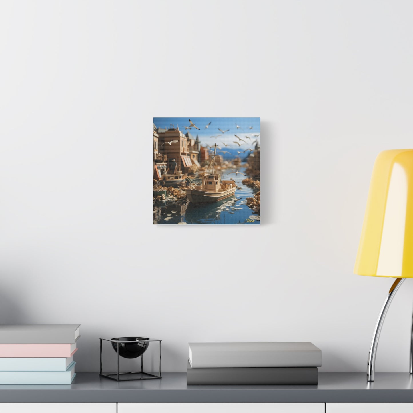 On The Docks By The Bay Series Print #3 - Streched Matte Canvas Print, 1.25" Thick