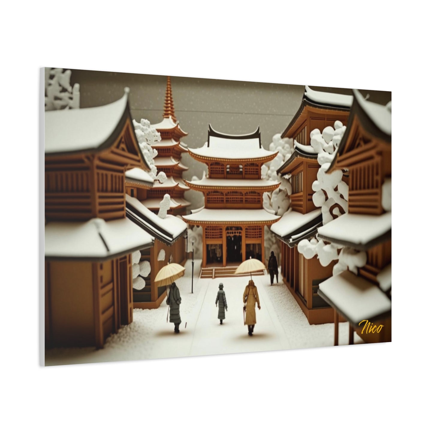 I Wish It Would Snow Series Print #10 - Streched Matte Extended Canvas Print, 1.25" Thick