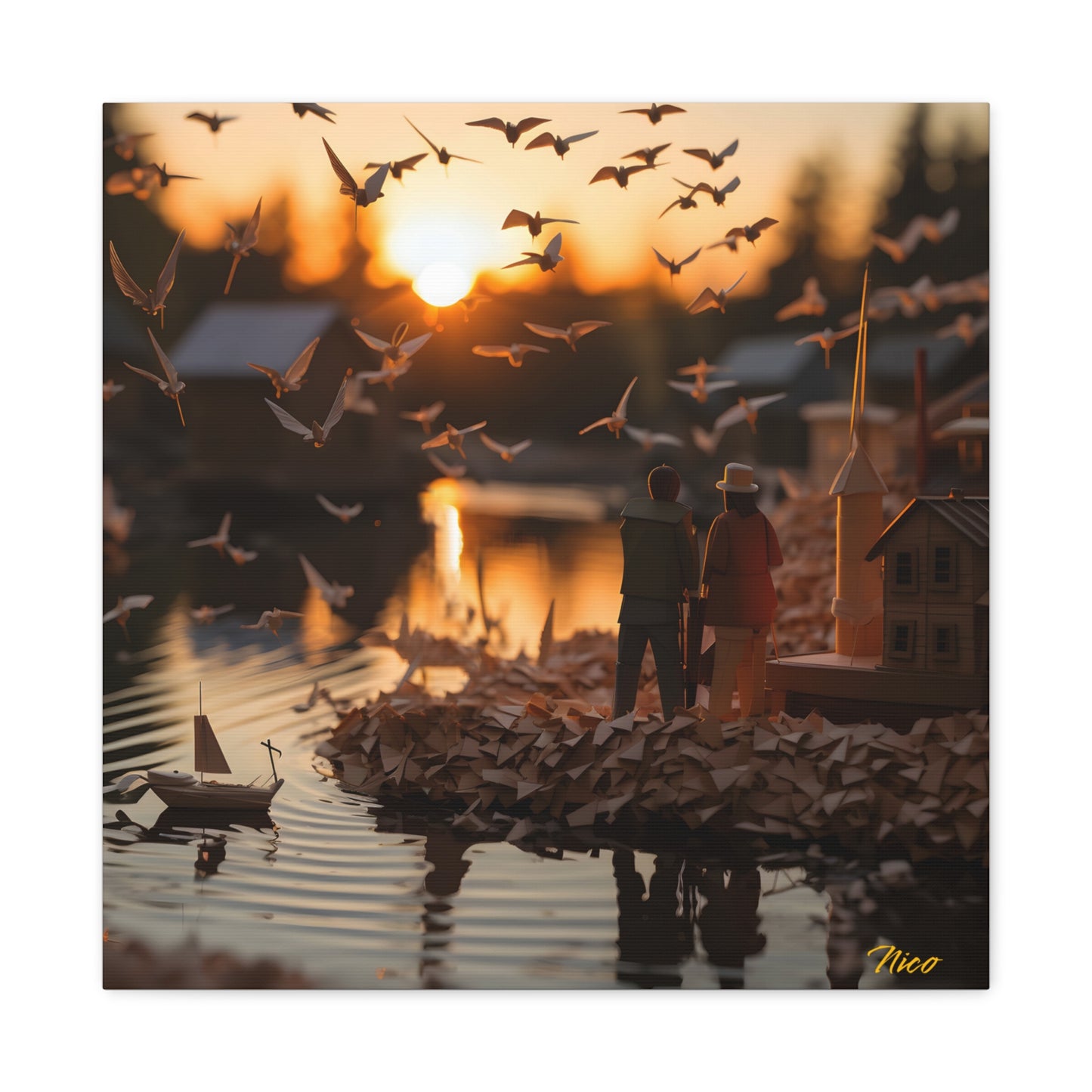 On The Docks By The Bay Series Print #10 - Streched Matte Canvas Print, 1.25" Thick