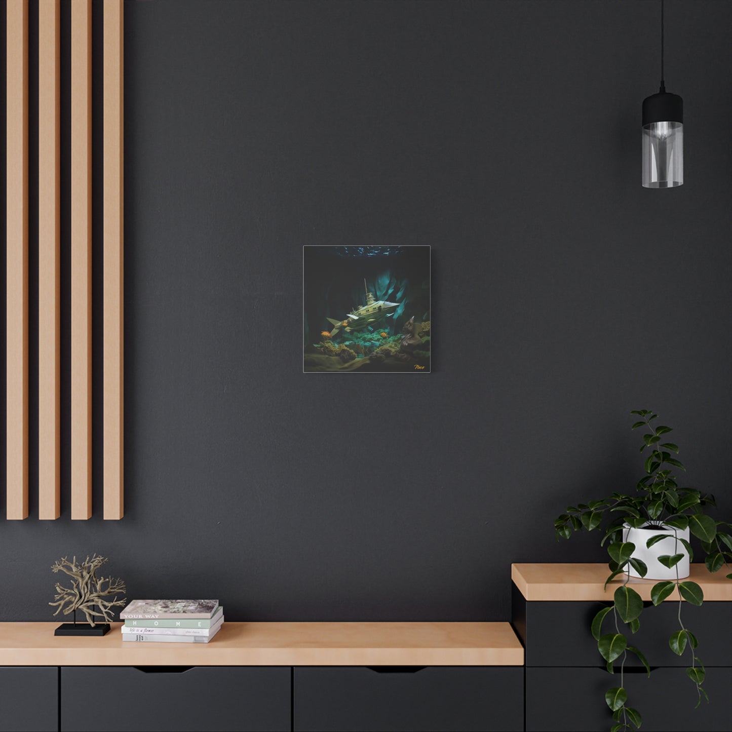 20,000 Leagues Under The Sea Series Print #8 - Streched Matte Canvas Print, 1.25" Thick