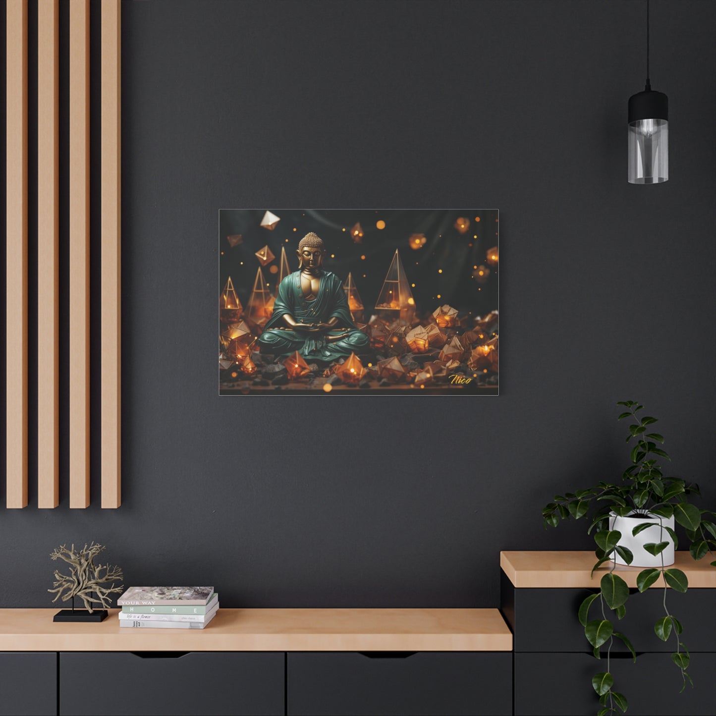 Ascending Buddha Series Print #4 - Streched Matte Canvas Print, 1.25" Thick