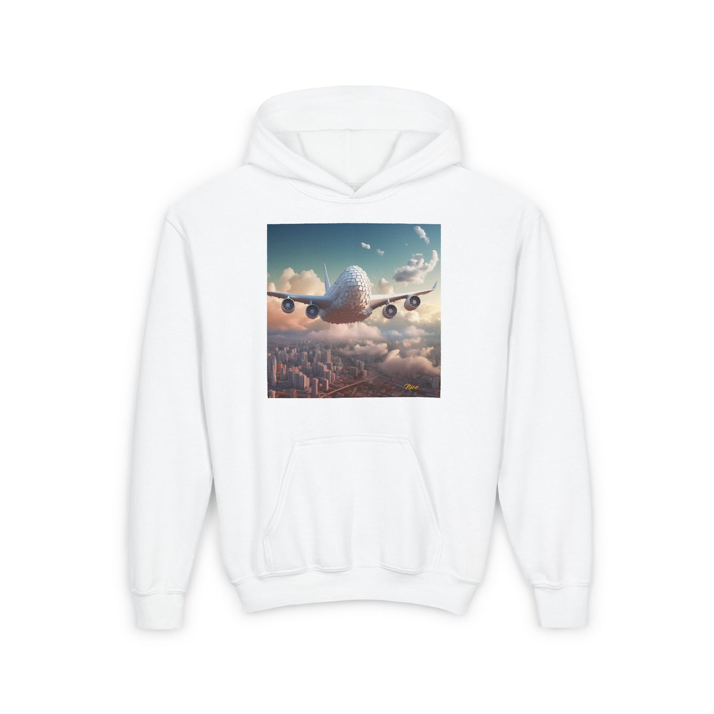 Frequent Flyer Miles Series Print #1 Youth Heavy Blend Hooded Sweatshirt