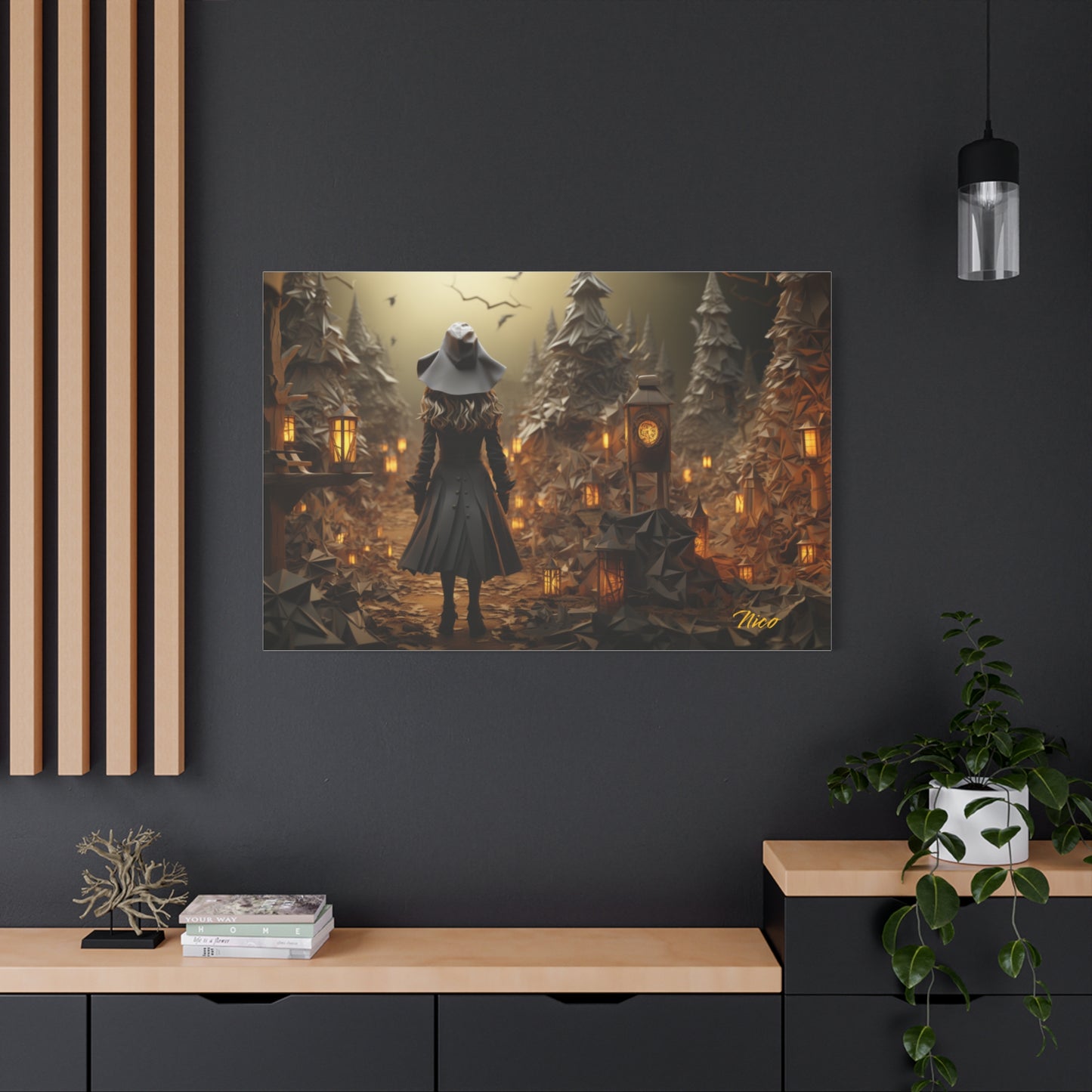 Halloween 2024 Series Print #3 - Streched Matte Canvas Print, 1.25" Thick