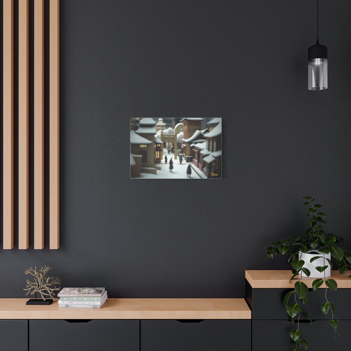 I Wish It Would Snow Series Print #9 - Streched Matte Extended Canvas Print, 1.25" Thick