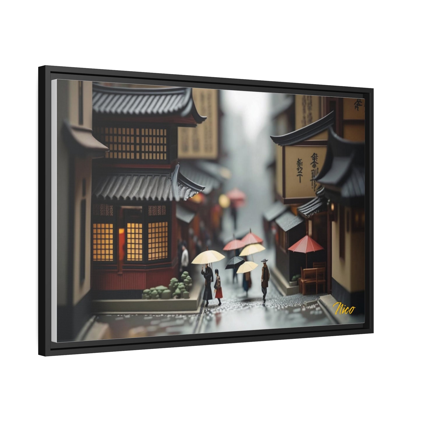 Rainy Days And Mondays Series Print #9 - Extended Black Framed Canvas Print