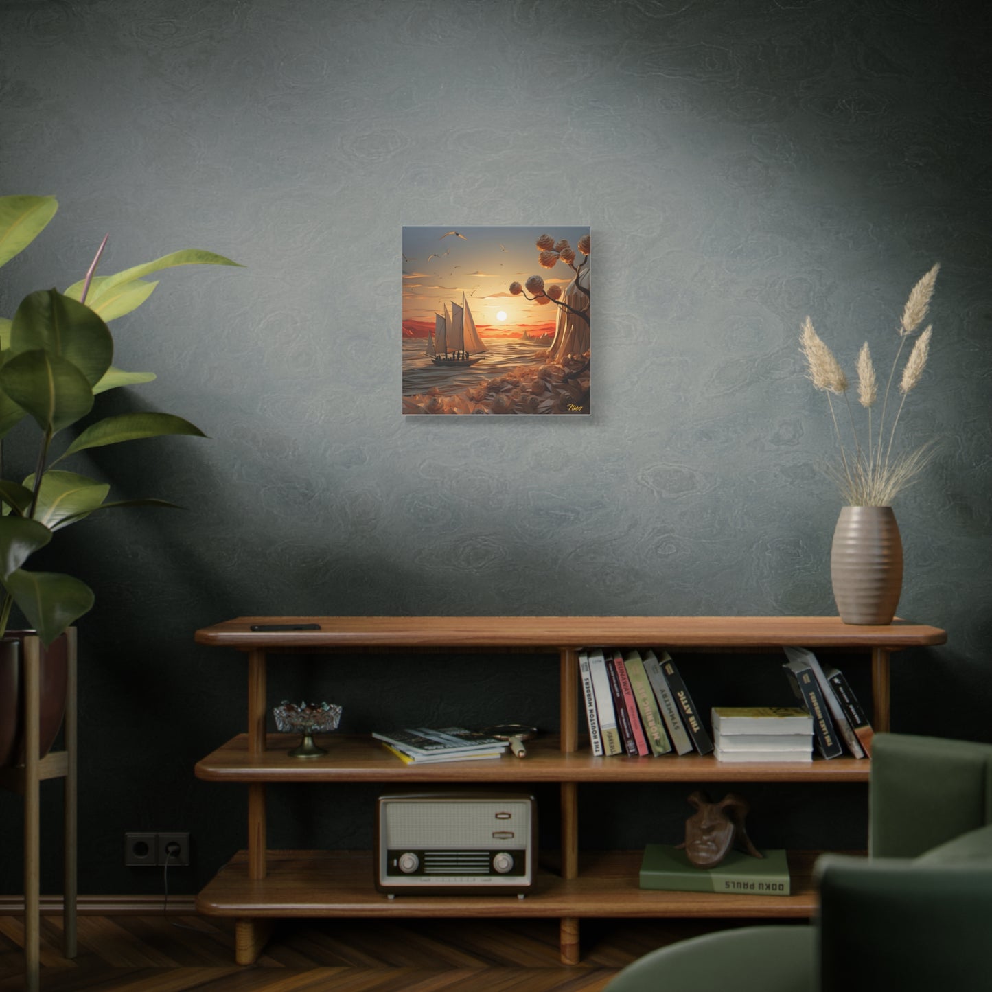 Into The Sunset Series Print #10 - Streched Matte Canvas Print, 1.25" Thick