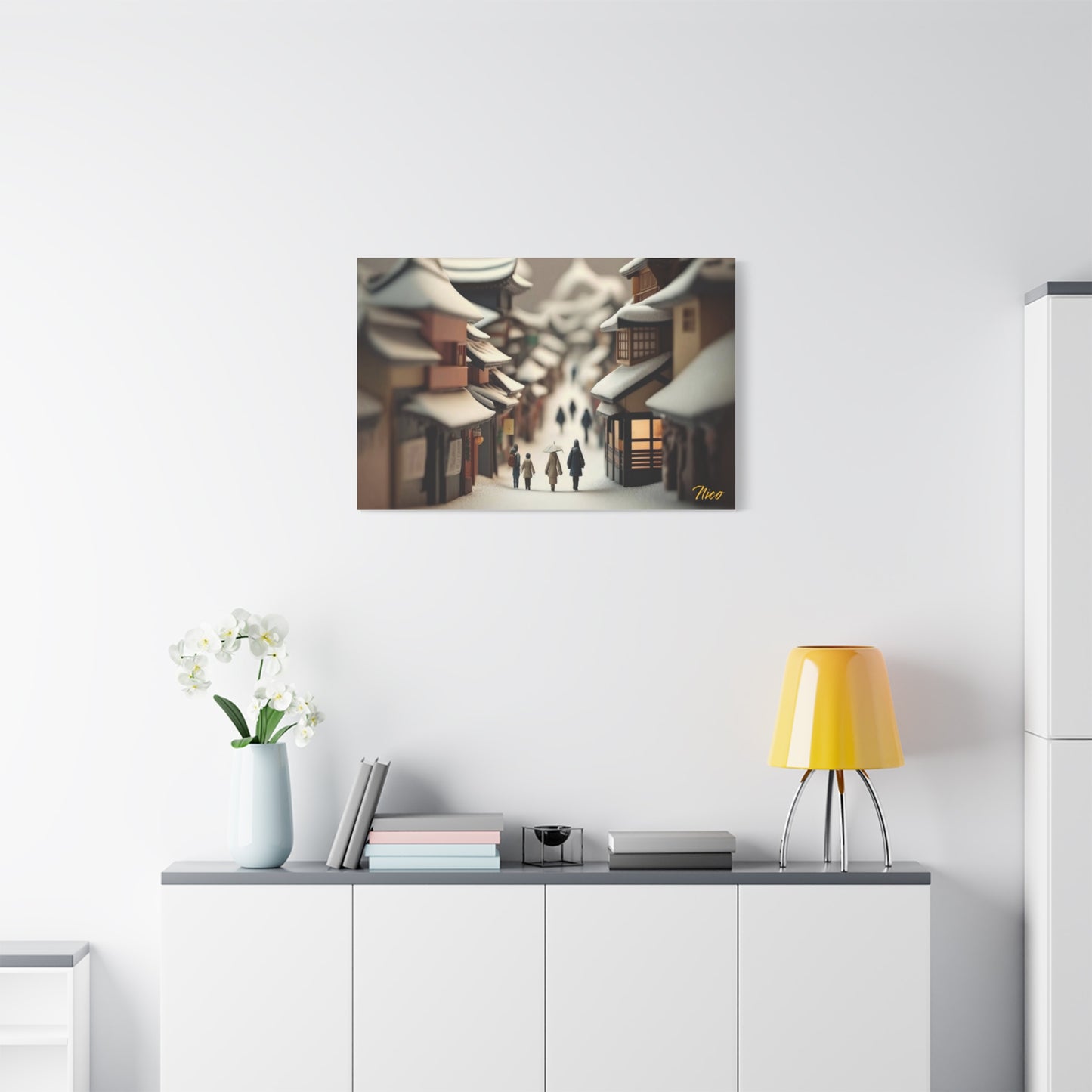 I Wish It Would Snow Series Print #6 - Streched Matte Extended Canvas Print, 1.25" Thick