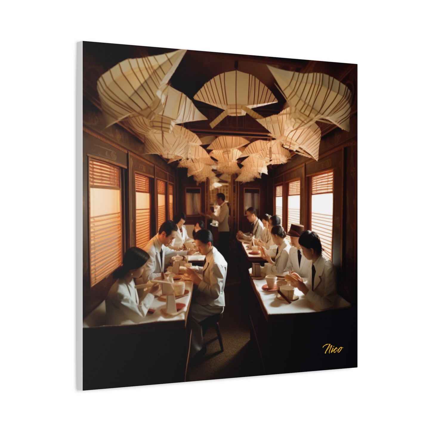 Orient Express Series Print #4 - Streched Matte Canvas Print, 1.25" Thick