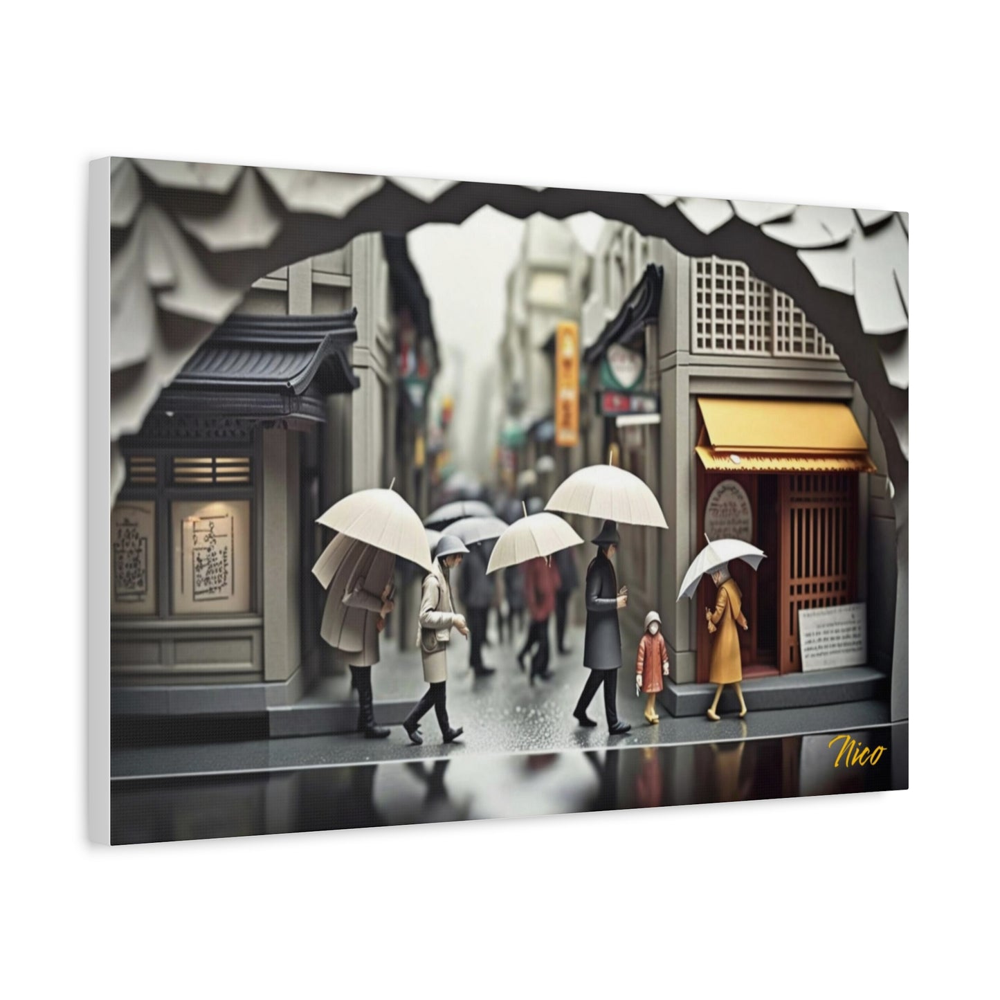 Rainy Days And Mondays Series Print #1 - Streched Matte Extended Canvas Print, 1.25" Thick