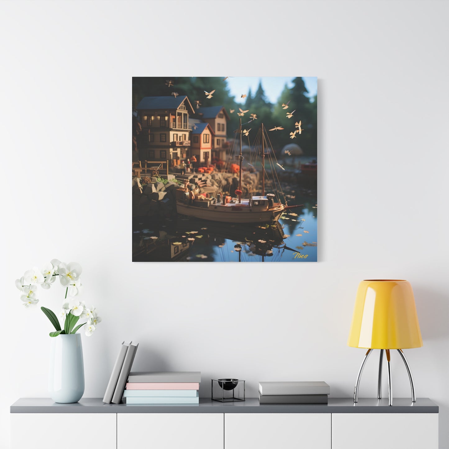 On The Docks By The Bay Series Print #7 - Streched Matte Canvas Print, 1.25" Thick