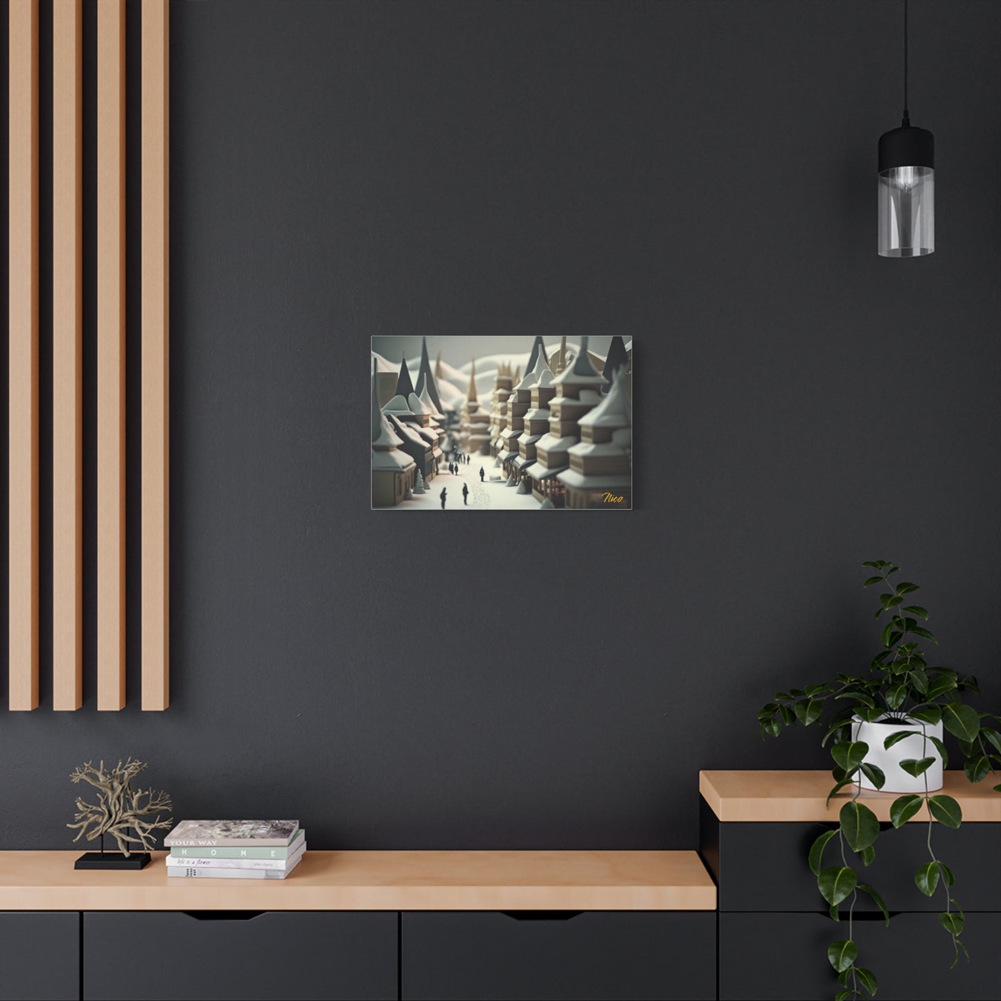 I Wish It Would Snow Series Print #1 - Streched Matte Extended Canvas Print, 1.25" Thick