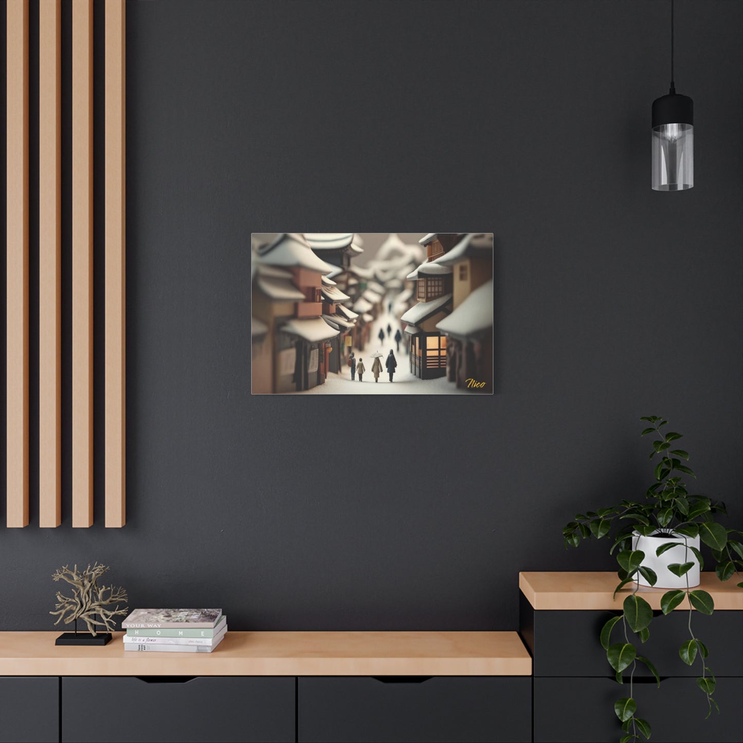 I Wish It Would Snow Series Print #6 - Streched Matte Extended Canvas Print, 1.25" Thick