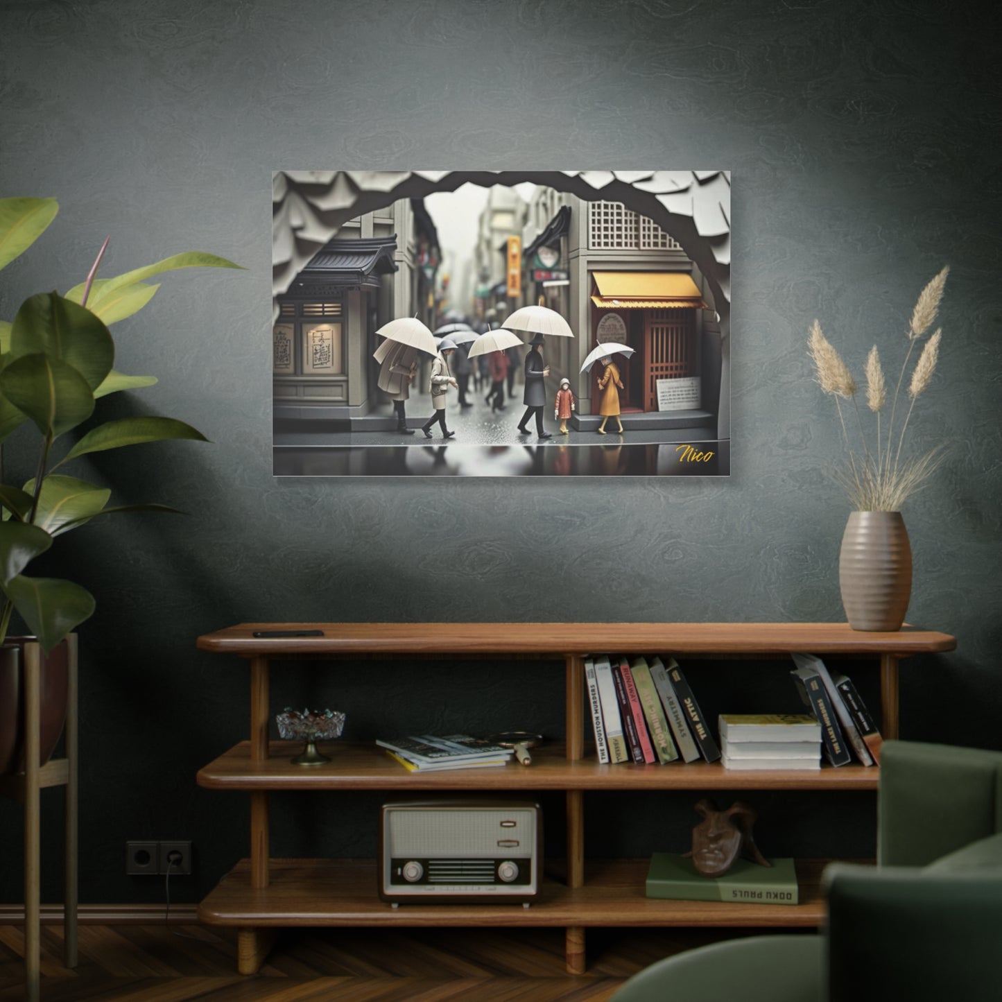 Rainy Days And Mondays Series Print #1 - Streched Matte Extended Canvas Print, 1.25" Thick