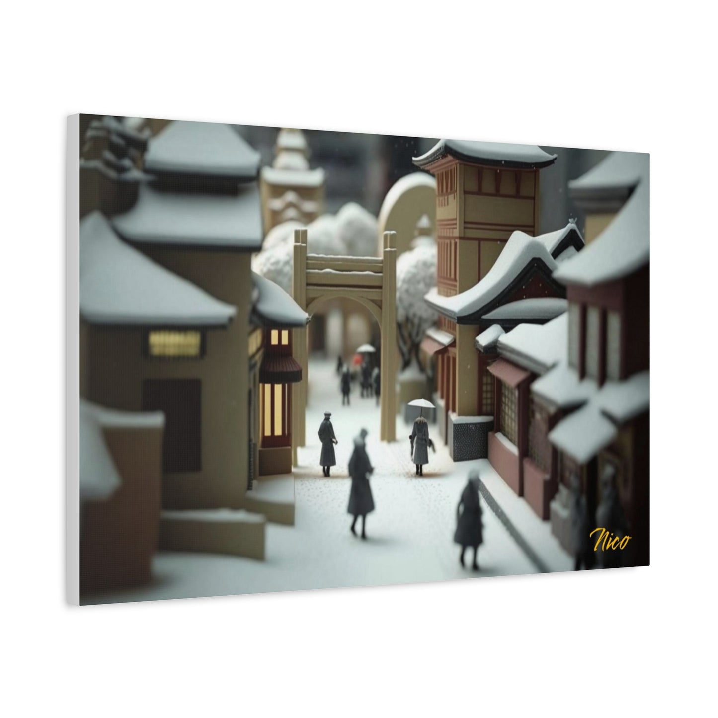 I Wish It Would Snow Series Print #9 - Streched Matte Extended Canvas Print, 1.25" Thick