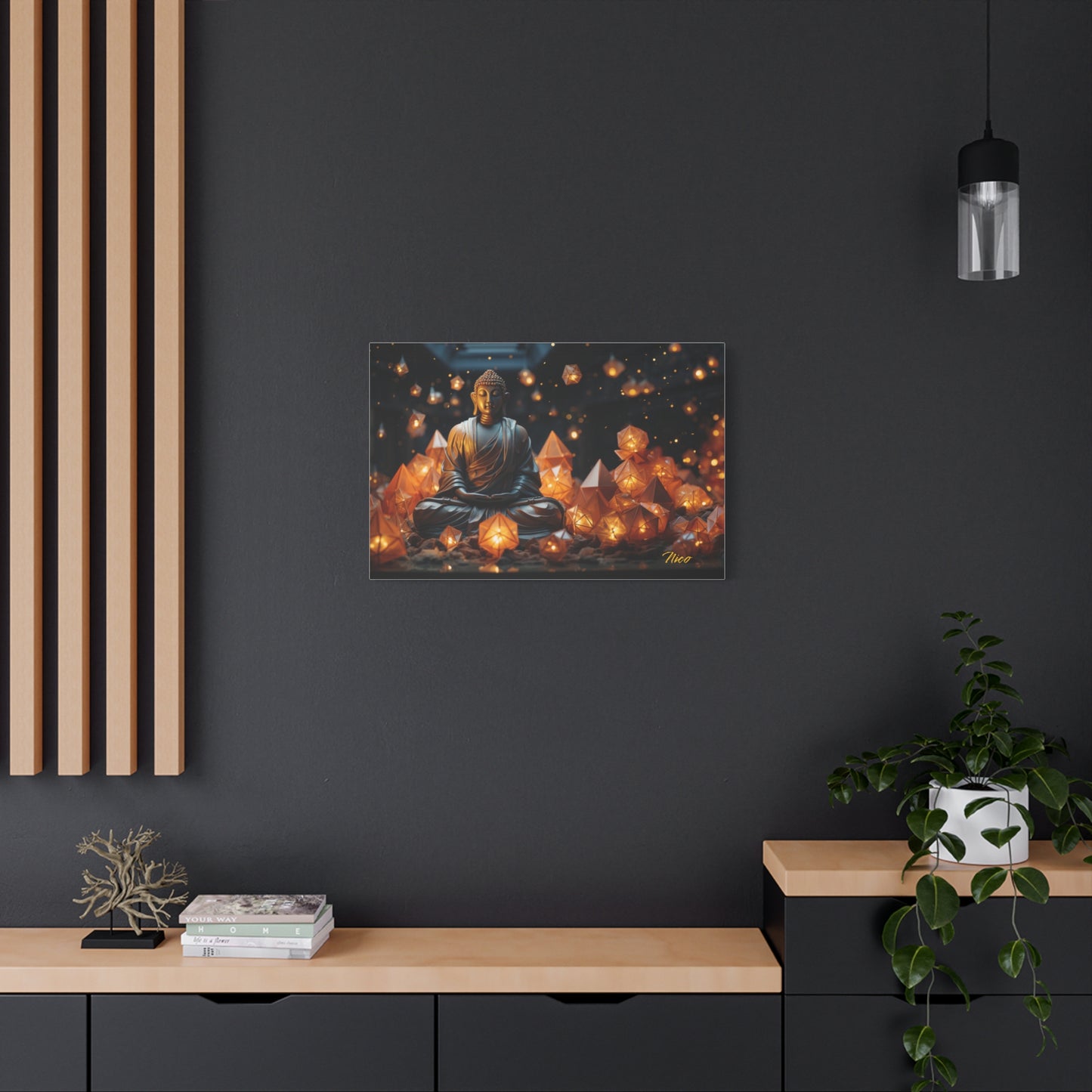 Ascending Buddha Series Print #10 - Streched Matte Canvas Print, 1.25" Thick