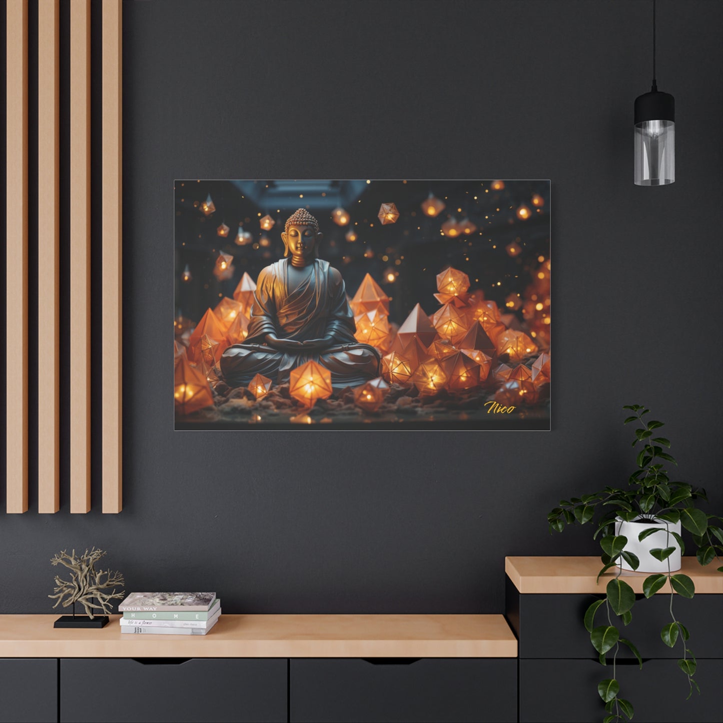 Ascending Buddha Series Print #10 - Streched Matte Canvas Print, 1.25" Thick