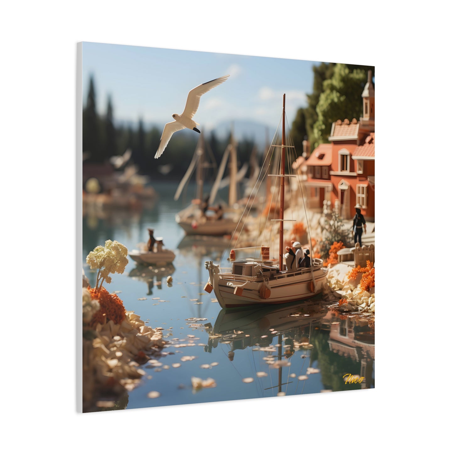 On The Docks By The Bay Series Print #6 - Streched Matte Canvas Print, 1.25" Thick