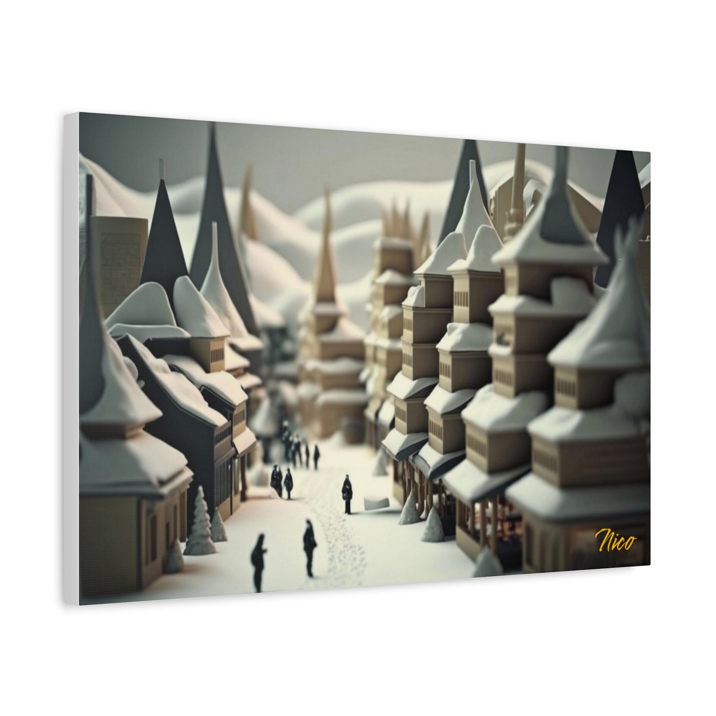 I Wish It Would Snow Series Print #1 - Streched Matte Extended Canvas Print, 1.25" Thick