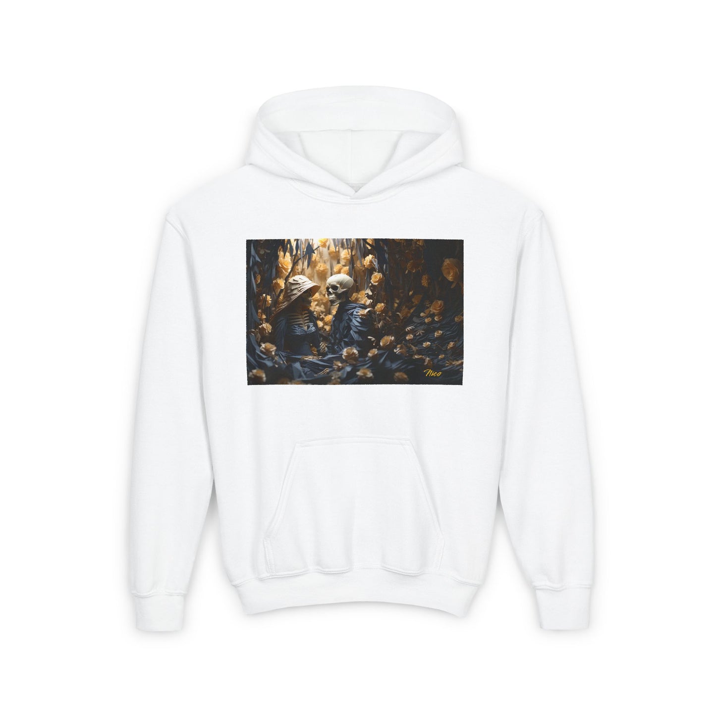 Halloween 2024 Series Print #4 Youth Heavy Blend Hooded Sweatshirt