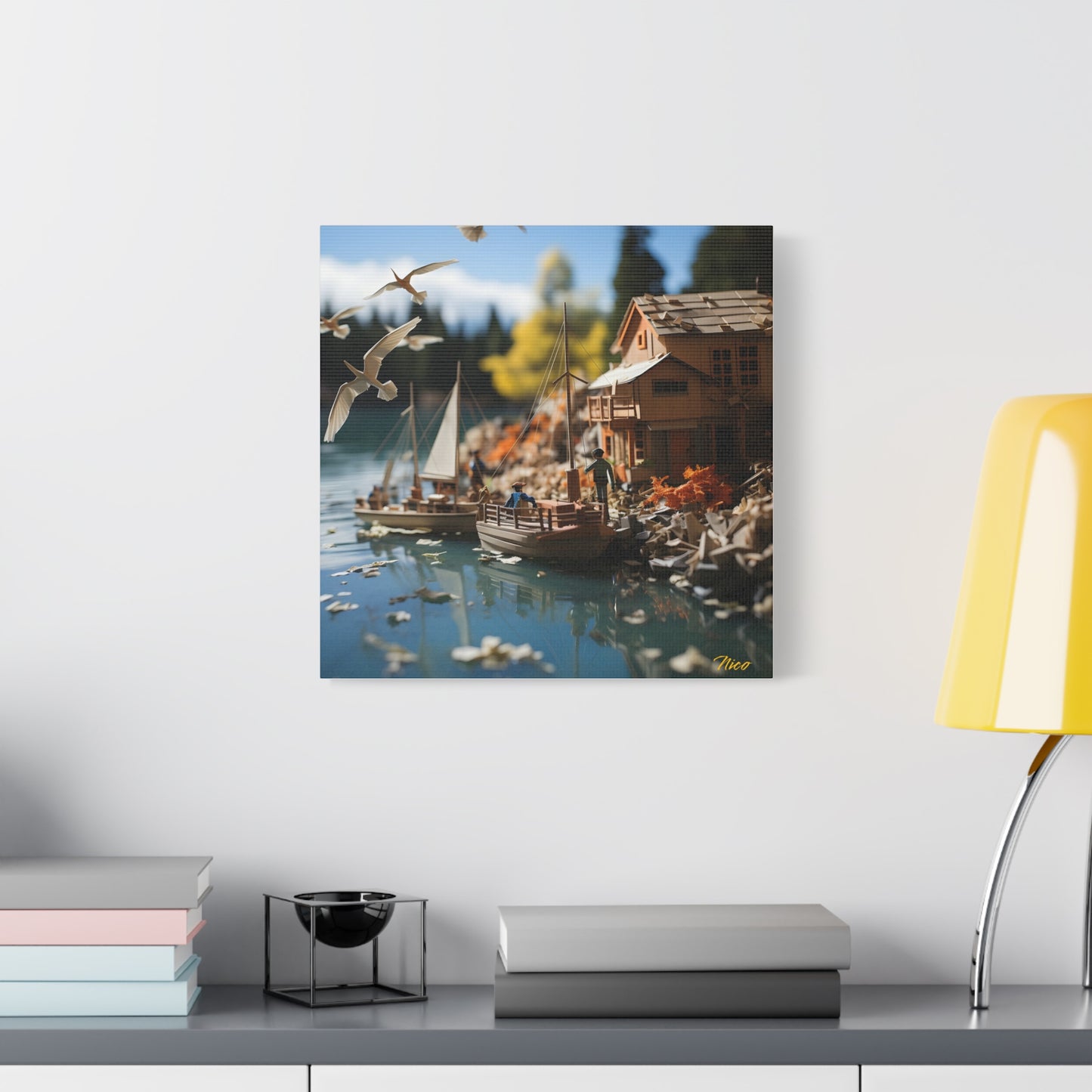 On The Docks By The Bay Series Print #8 - Streched Matte Canvas Print, 1.25" Thick