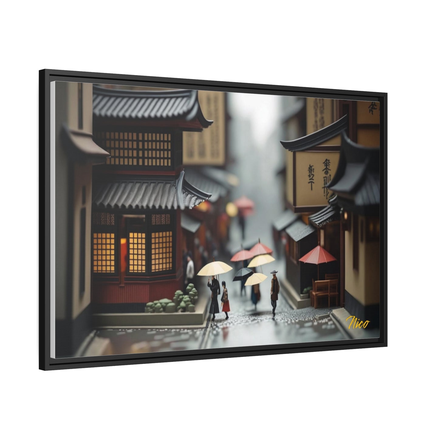 Rainy Days And Mondays Series Print #9 - Extended Black Framed Canvas Print