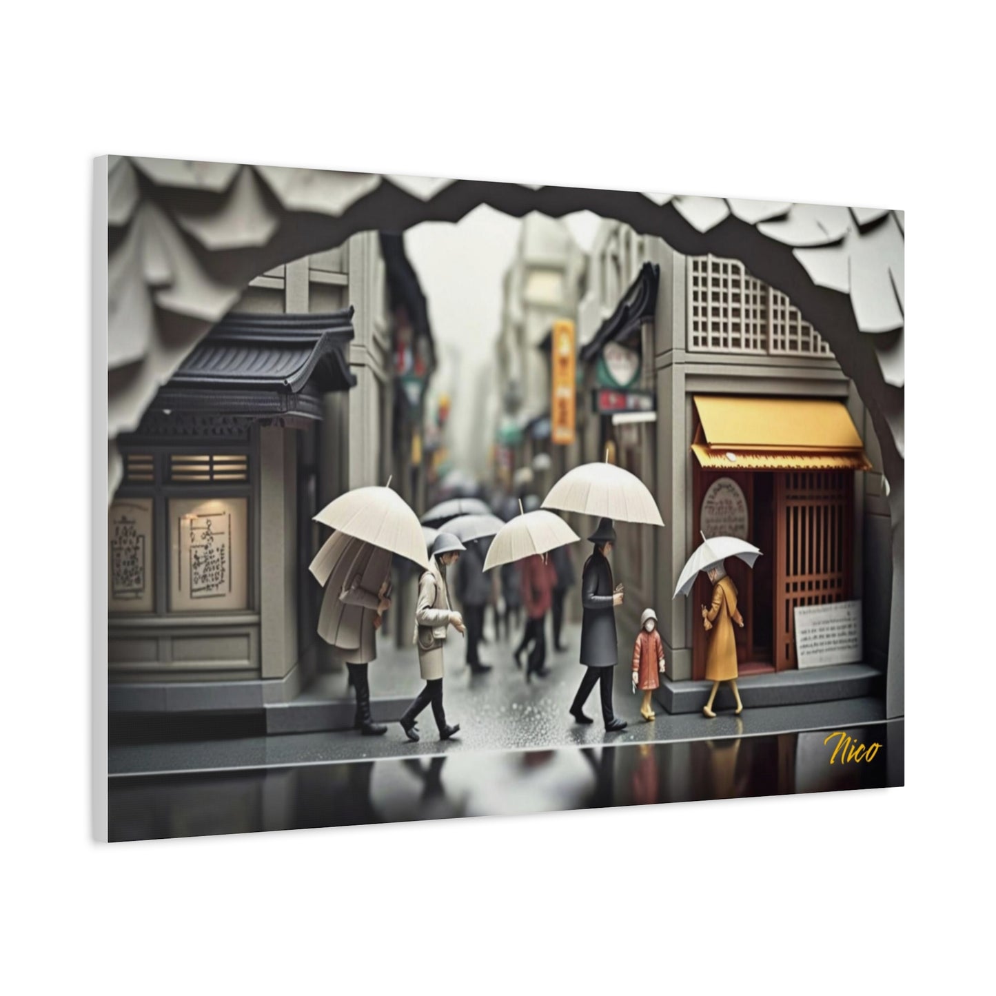 Rainy Days And Mondays Series Print #1 - Streched Matte Extended Canvas Print, 1.25" Thick