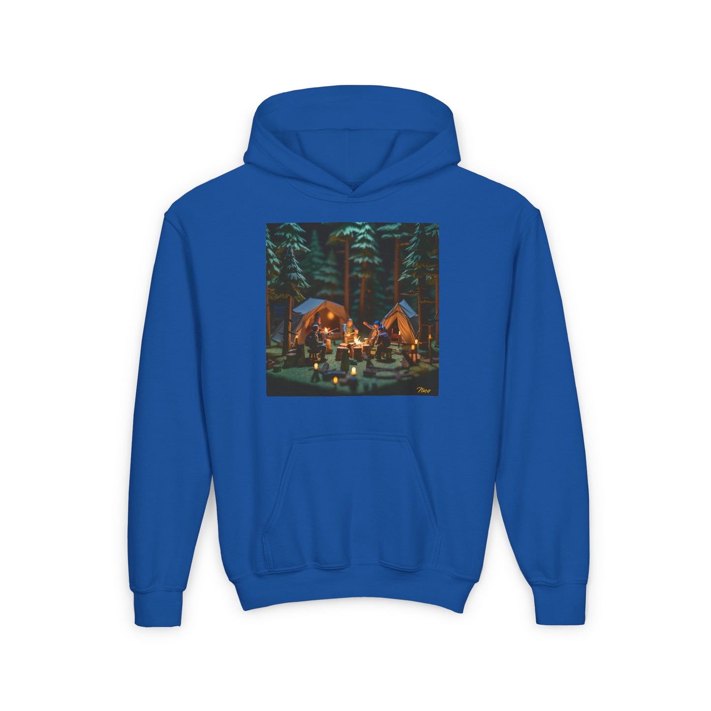 Under The Starry Skies Series Print #10 Youth Heavy Blend Hooded Sweatshirt