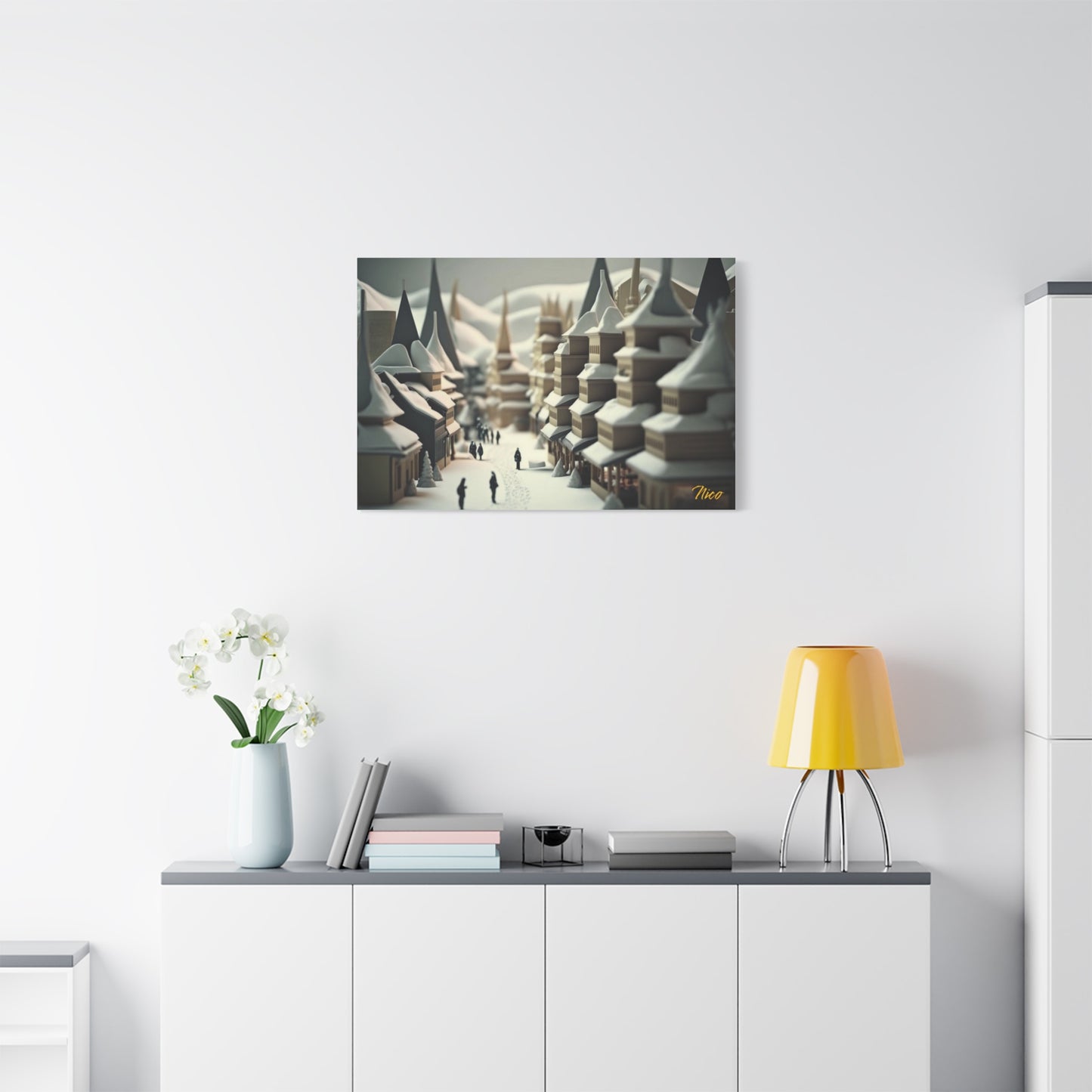 I Wish It Would Snow Series Print #1 - Streched Matte Extended Canvas Print, 1.25" Thick