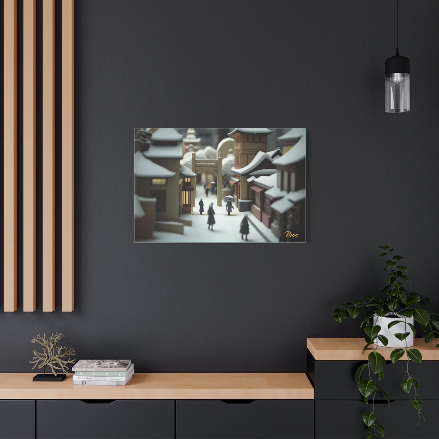 I Wish It Would Snow Series Print #9 - Streched Matte Extended Canvas Print, 1.25" Thick