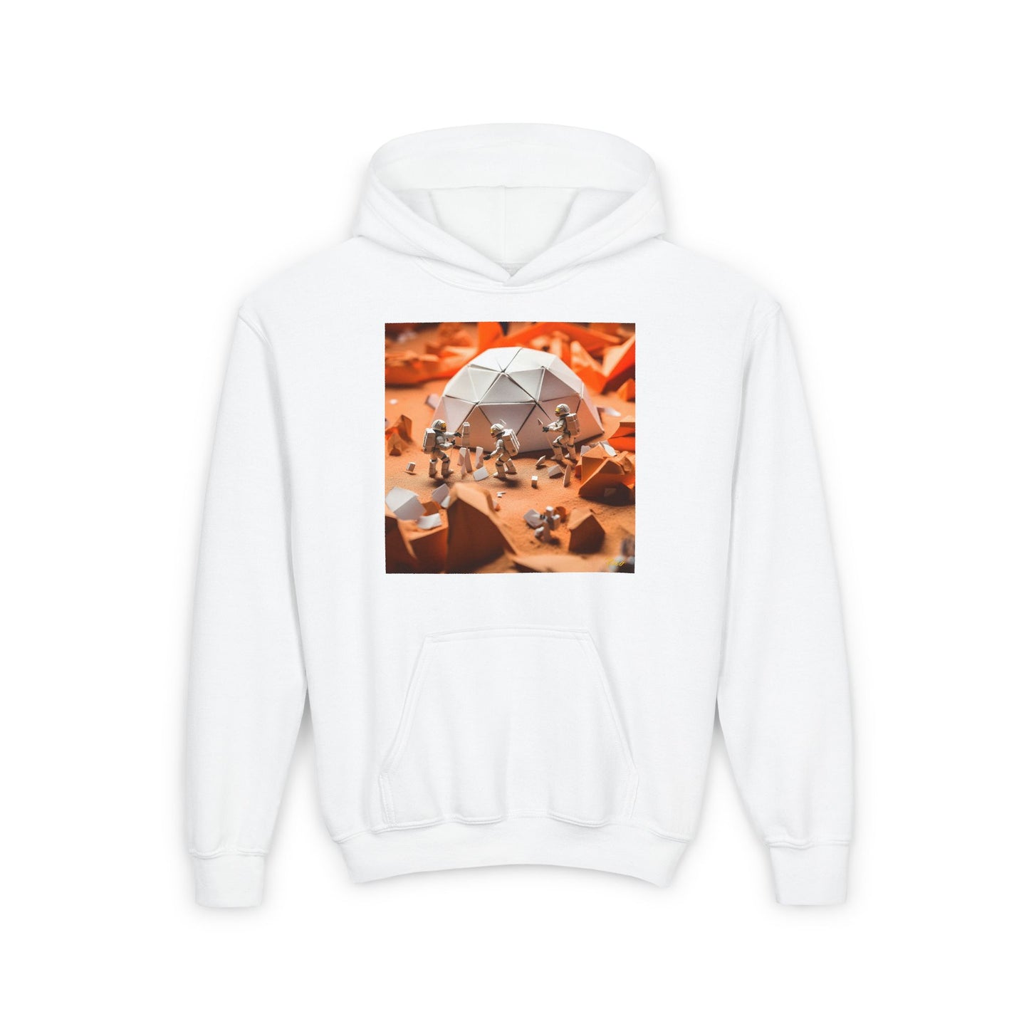 Elons' Dream Series Print #8 Youth Heavy Blend Hooded Sweatshirt