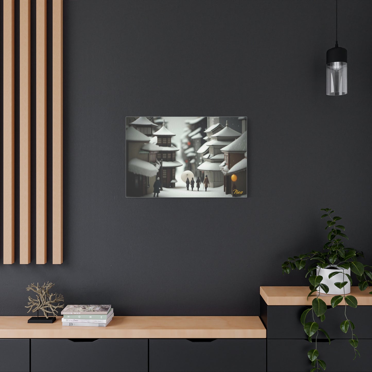 I Wish It Would Snow Series Print #3 - Streched Matte Extended Canvas Print, 1.25" Thick