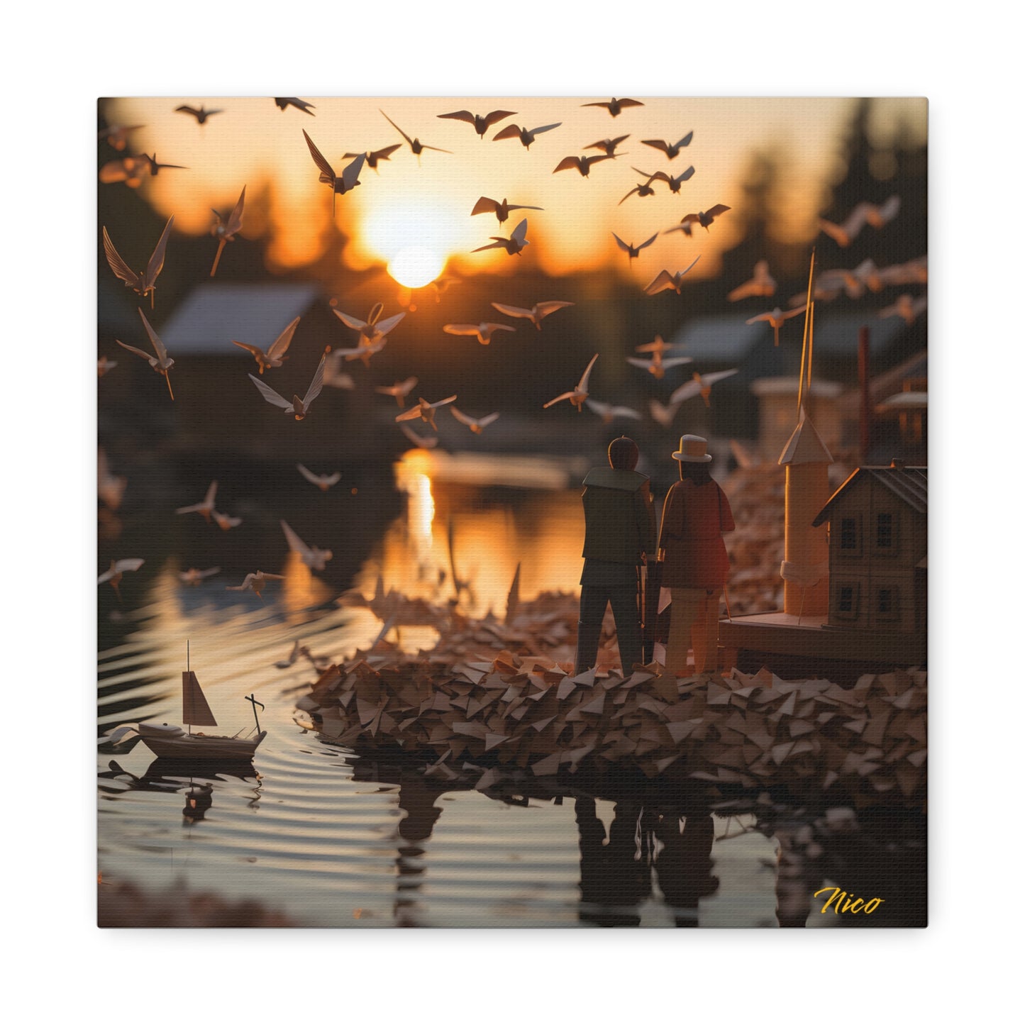 On The Docks By The Bay Series Print #10 - Streched Matte Canvas Print, 1.25" Thick