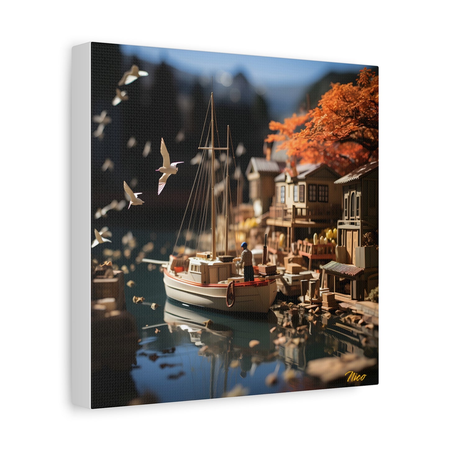 On The Docks By The Bay Series Print #1 - Streched Matte Canvas Print, 1.25" Thick