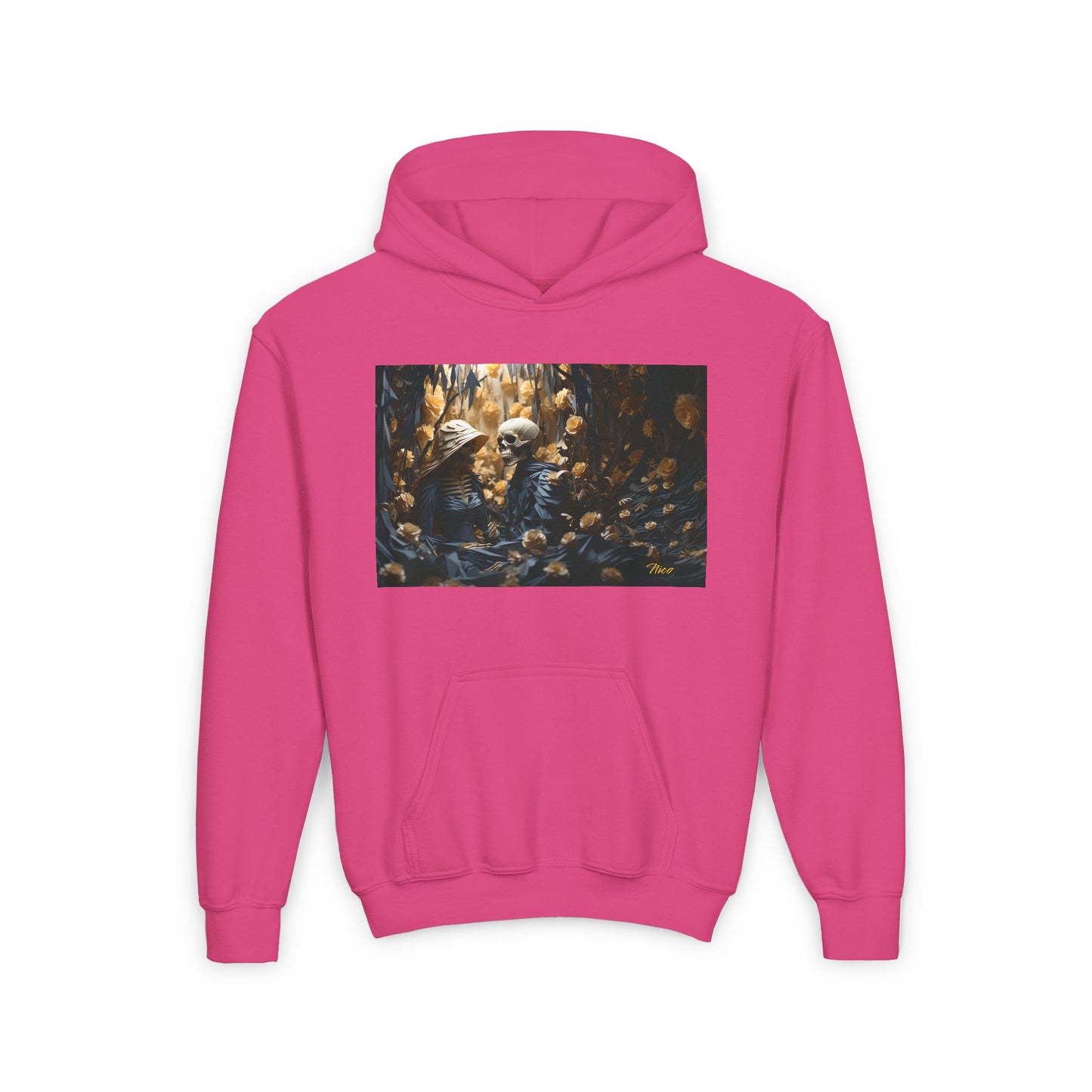 Halloween 2024 Series Print #4 Youth Heavy Blend Hooded Sweatshirt
