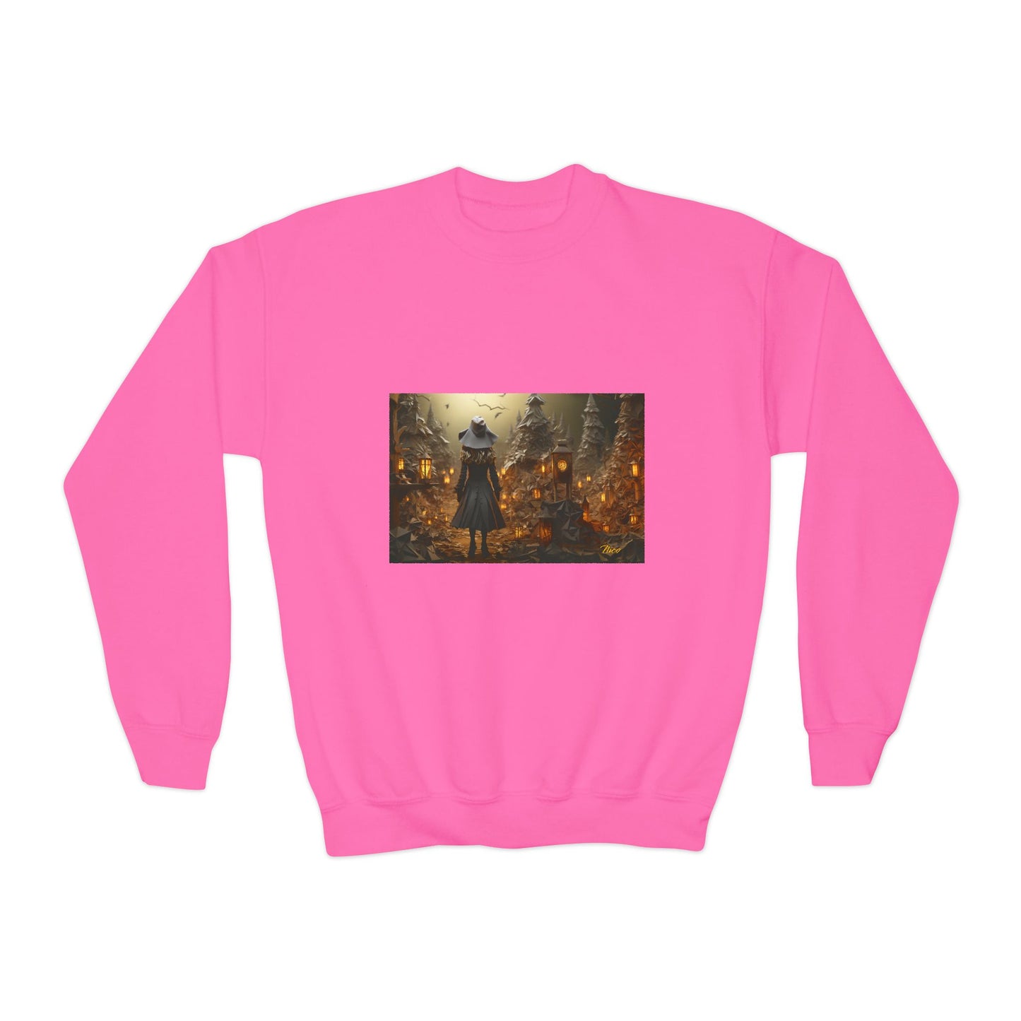 Halloween 2024 Series Print #3 Youth Crewneck Sweatshirt