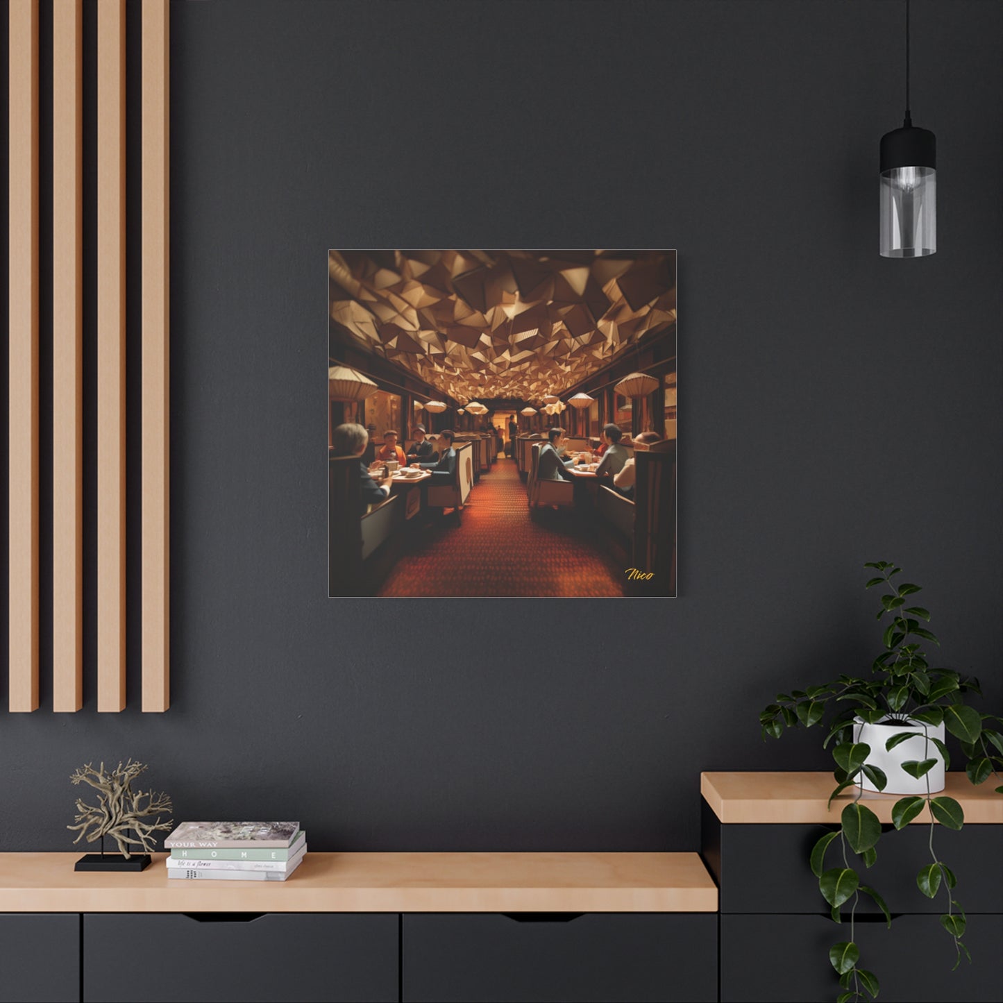 Orient Express Series Print #2 - Streched Matte Canvas Print, 1.25" Thick