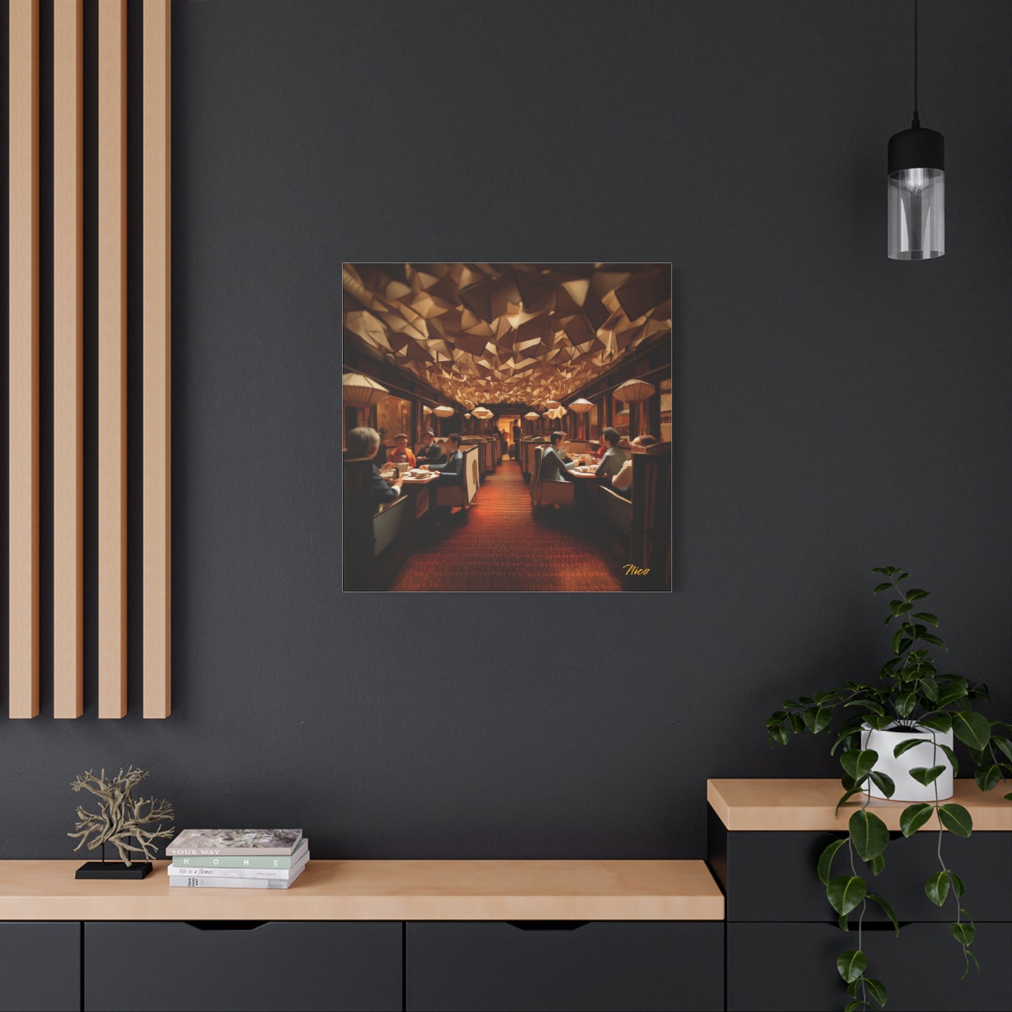 Orient Express Series Print #2 - Streched Matte Canvas Print, 1.25" Thick