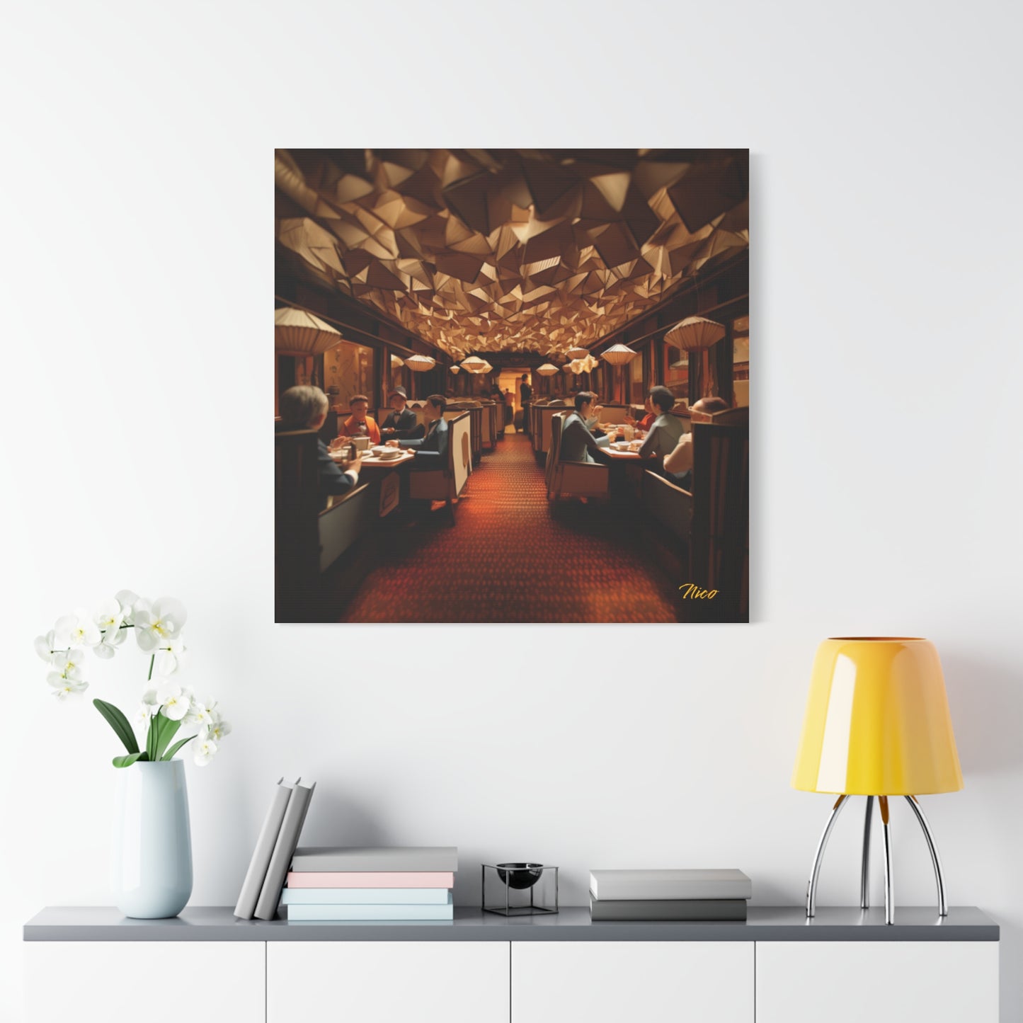 Orient Express Series Print #2 - Streched Matte Canvas Print, 1.25" Thick