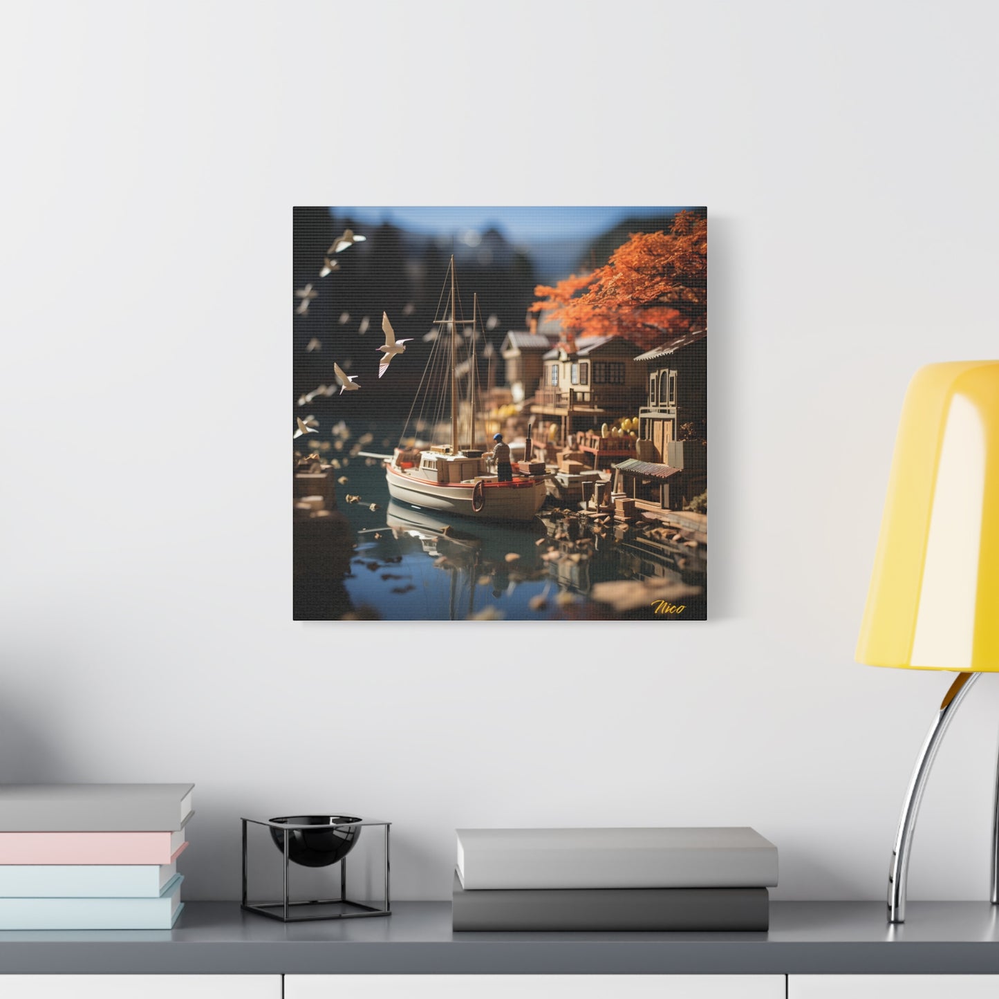 On The Docks By The Bay Series Print #1 - Streched Matte Canvas Print, 1.25" Thick