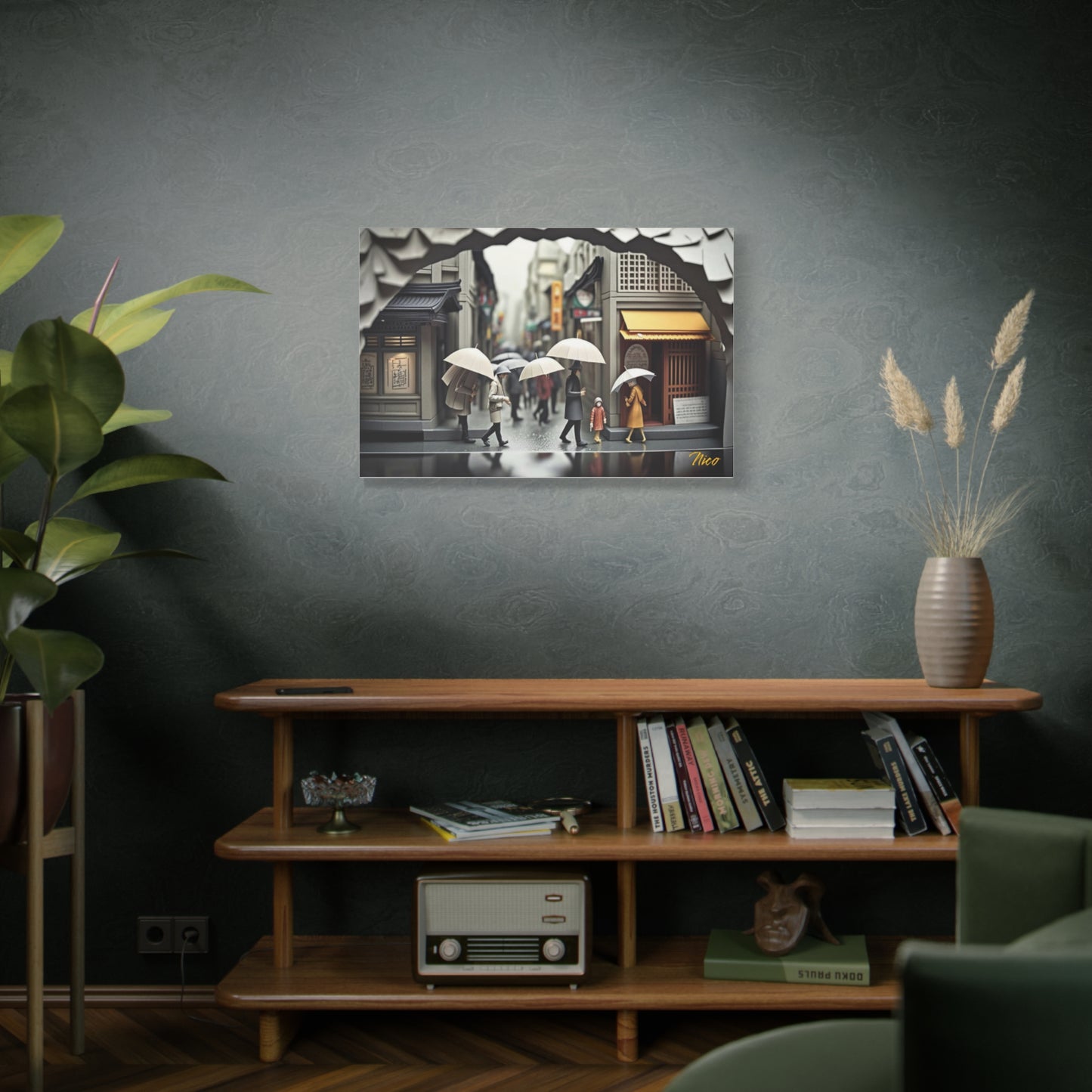 Rainy Days And Mondays Series Print #1 - Streched Matte Extended Canvas Print, 1.25" Thick