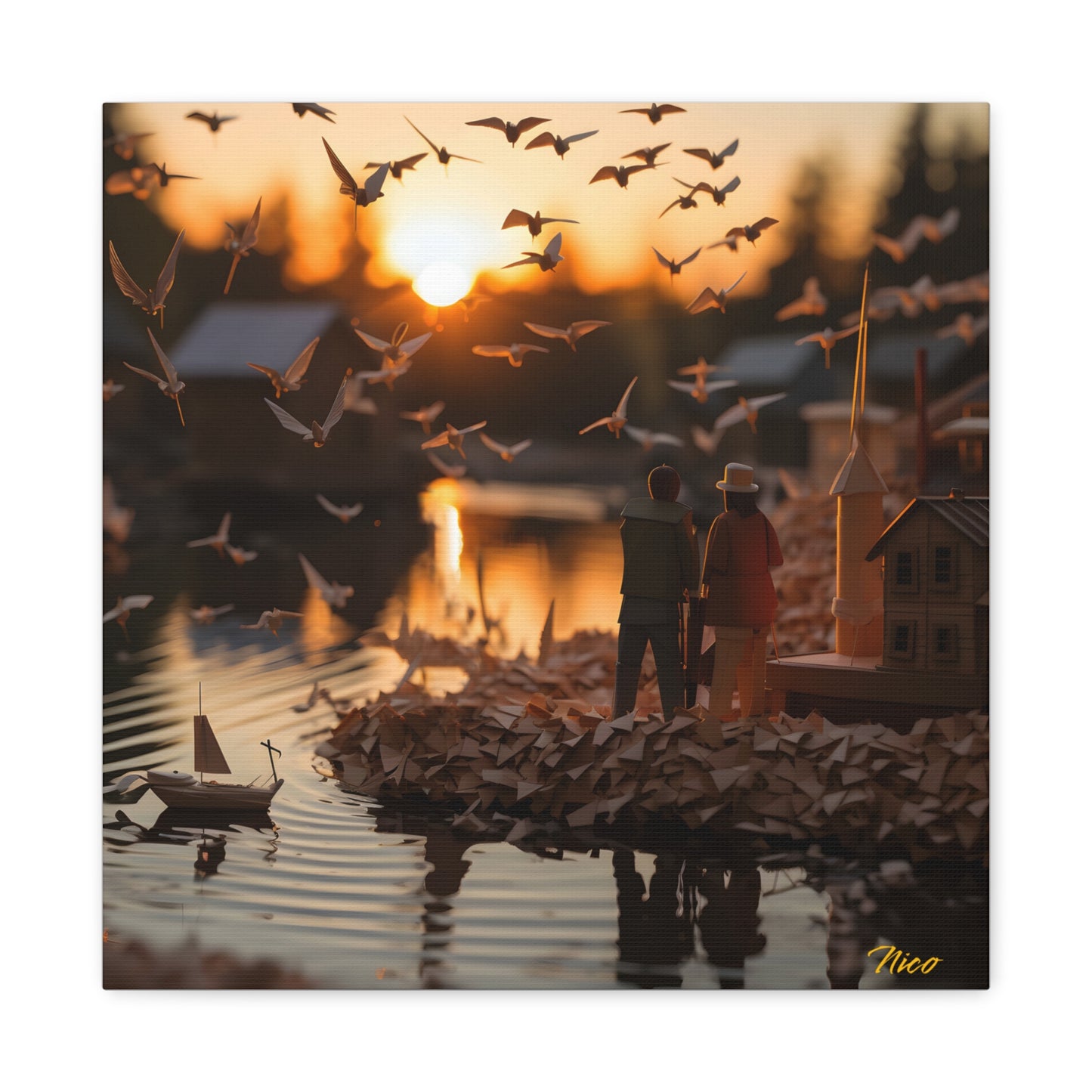 On The Docks By The Bay Series Print #10 - Streched Matte Canvas Print, 1.25" Thick