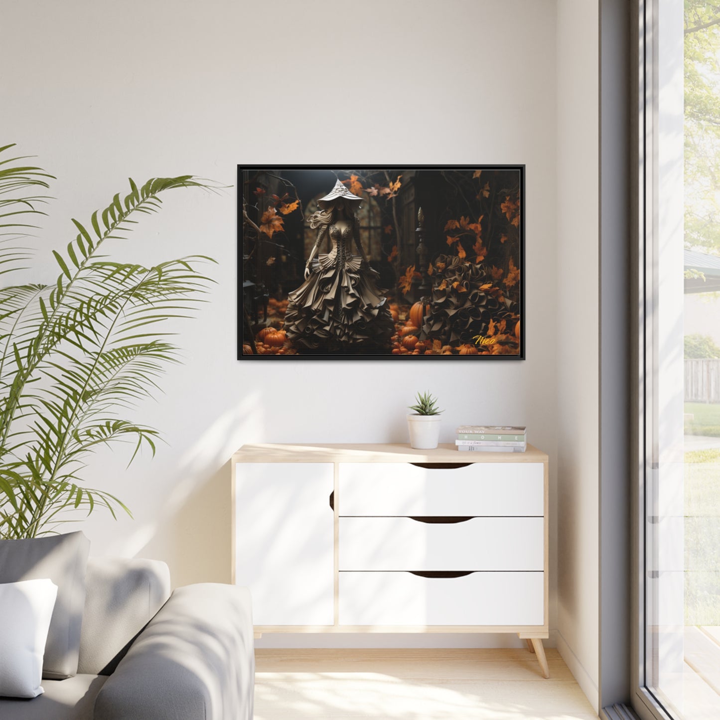 Halloween 2024 Series Print #1 - Black Framed Canvas Print