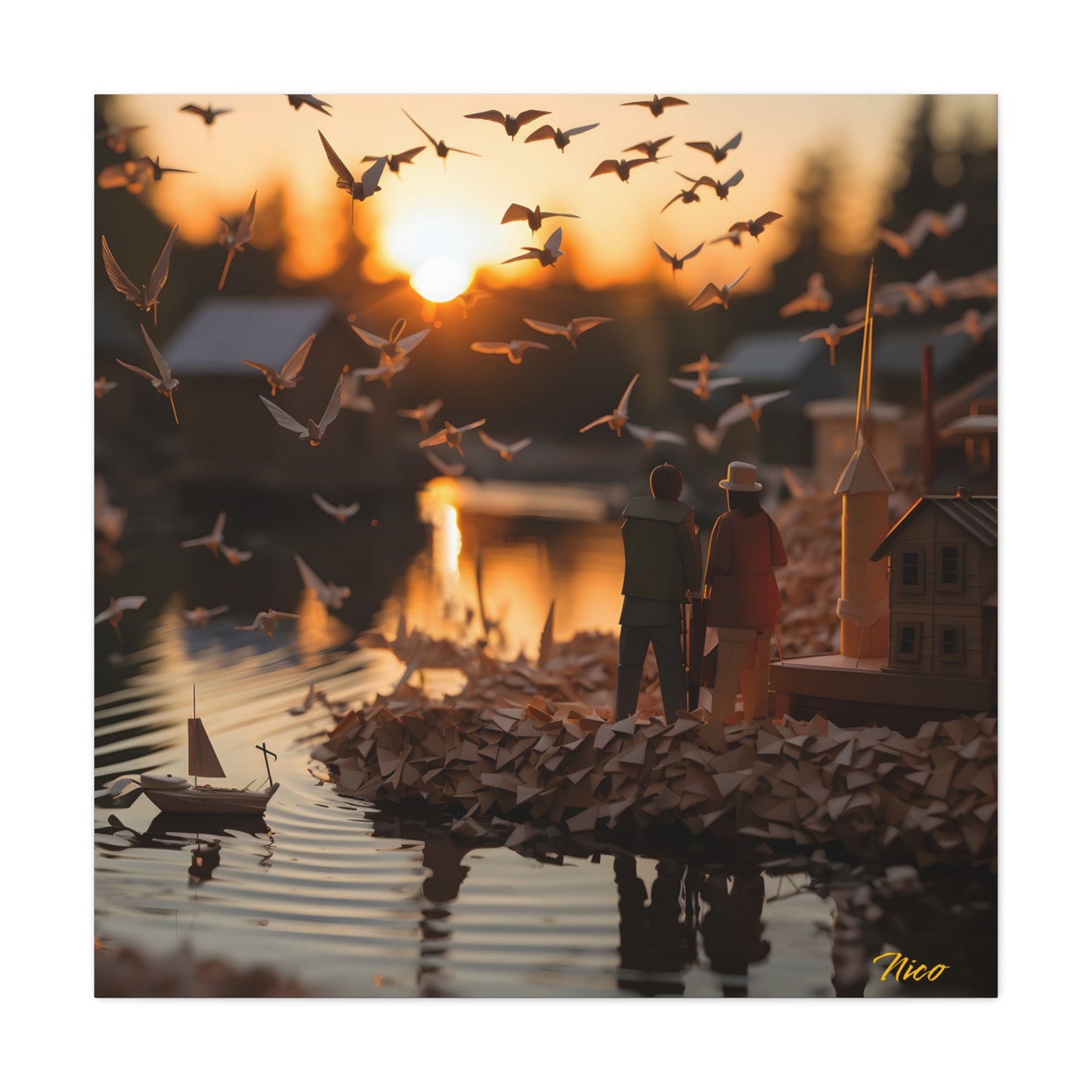 On The Docks By The Bay Series Print #10 - Streched Matte Canvas Print, 1.25" Thick