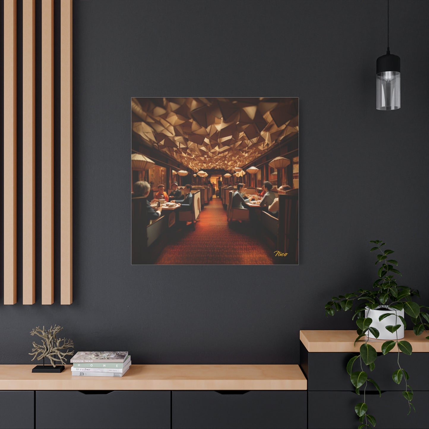 Orient Express Series Print #2 - Streched Matte Canvas Print, 1.25" Thick