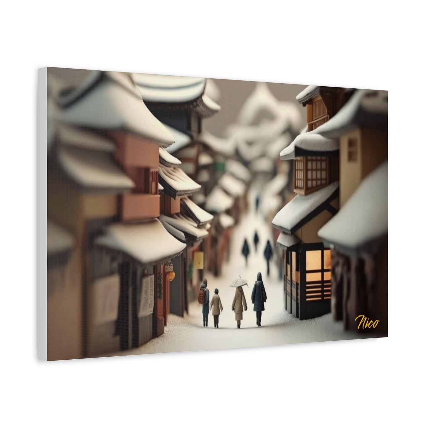 I Wish It Would Snow Series Print #6 - Streched Matte Extended Canvas Print, 1.25" Thick